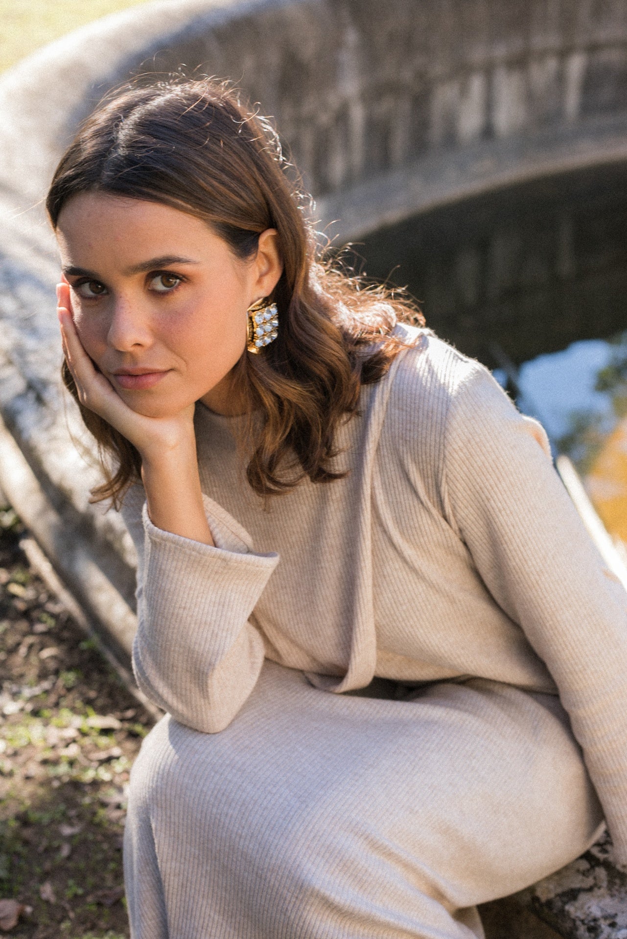 Knitted Crossover Dress
