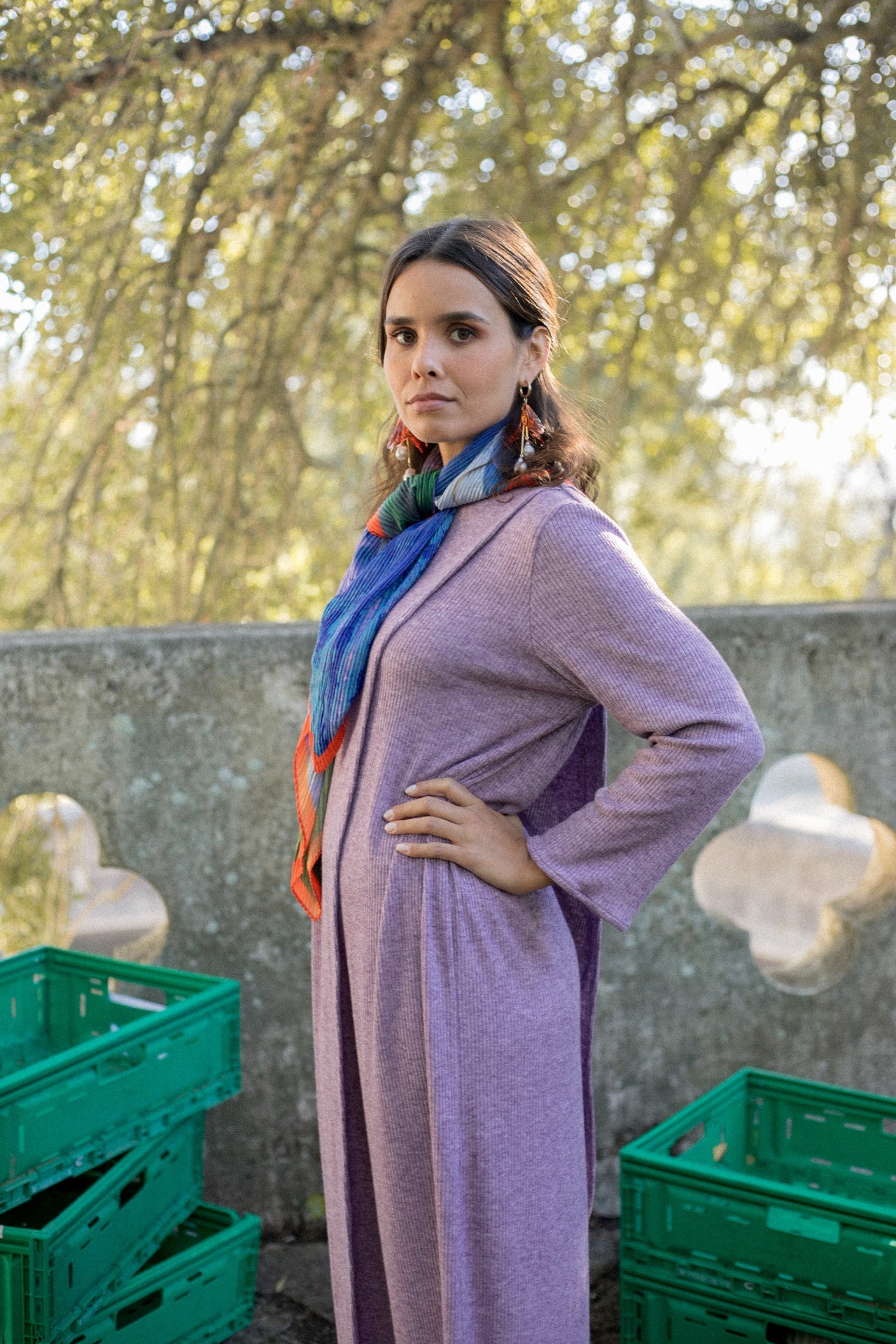Knitted Crossover Dress
