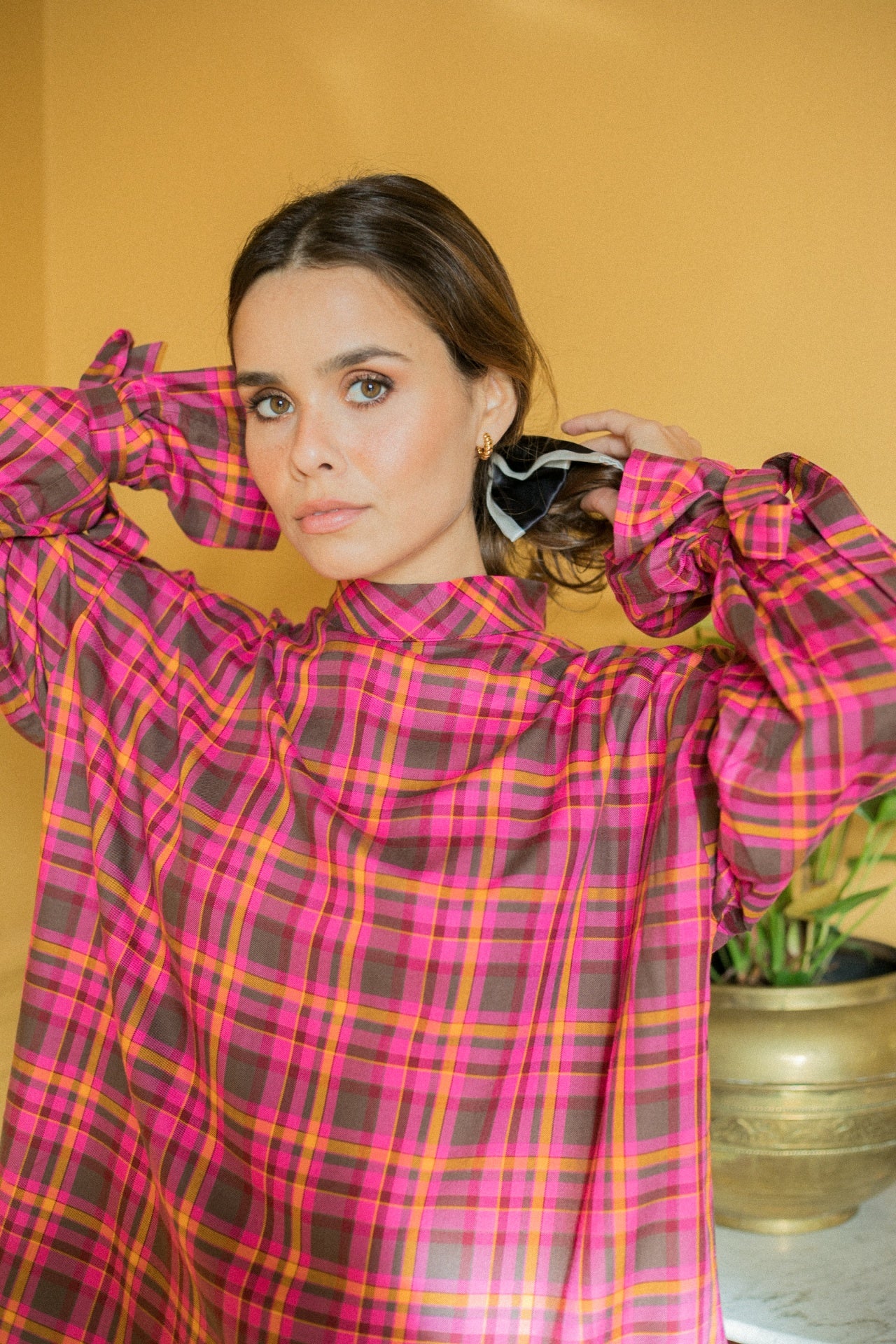 Plaid Collar Shirt
