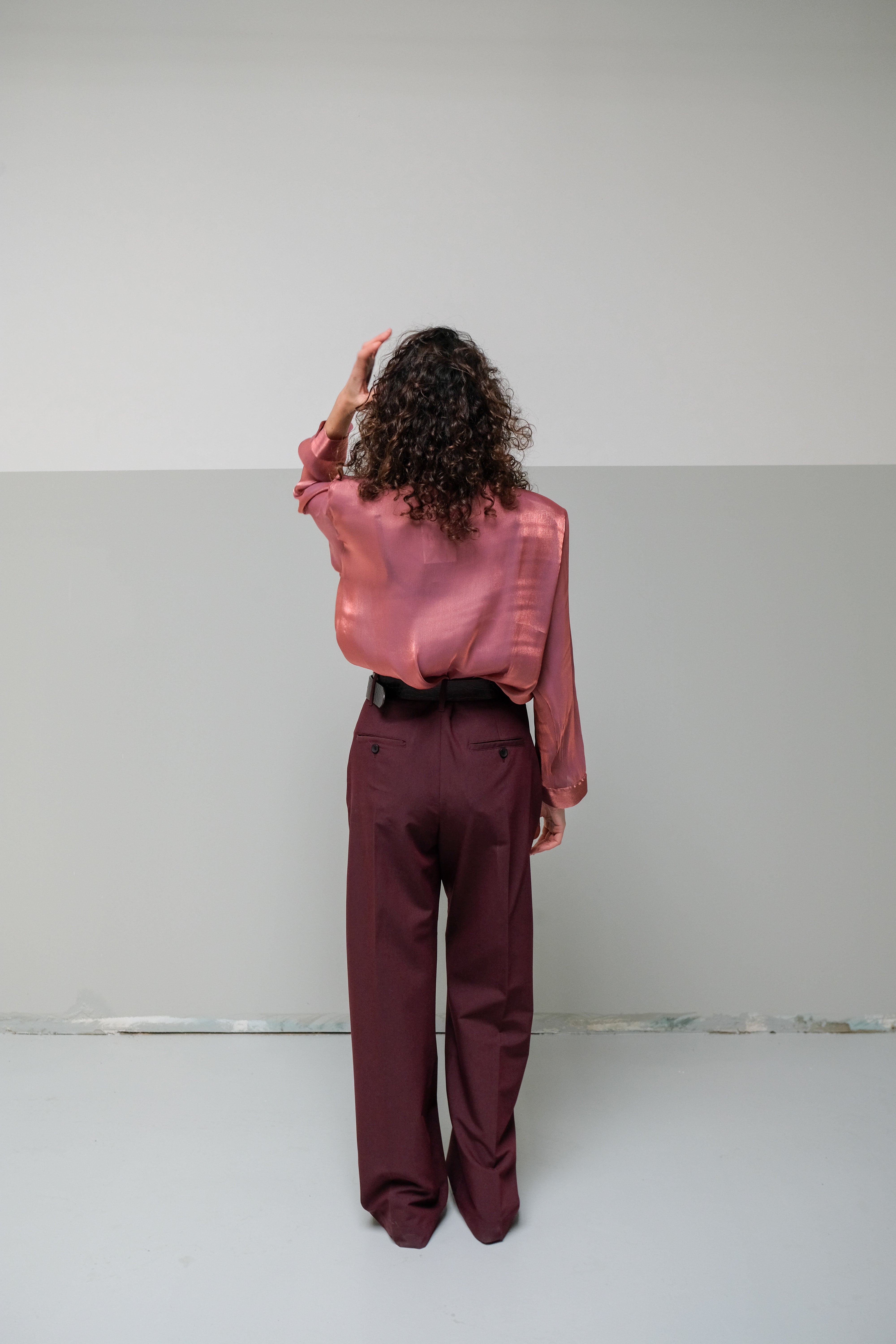 Camisa com Folho Cobre Brilhante