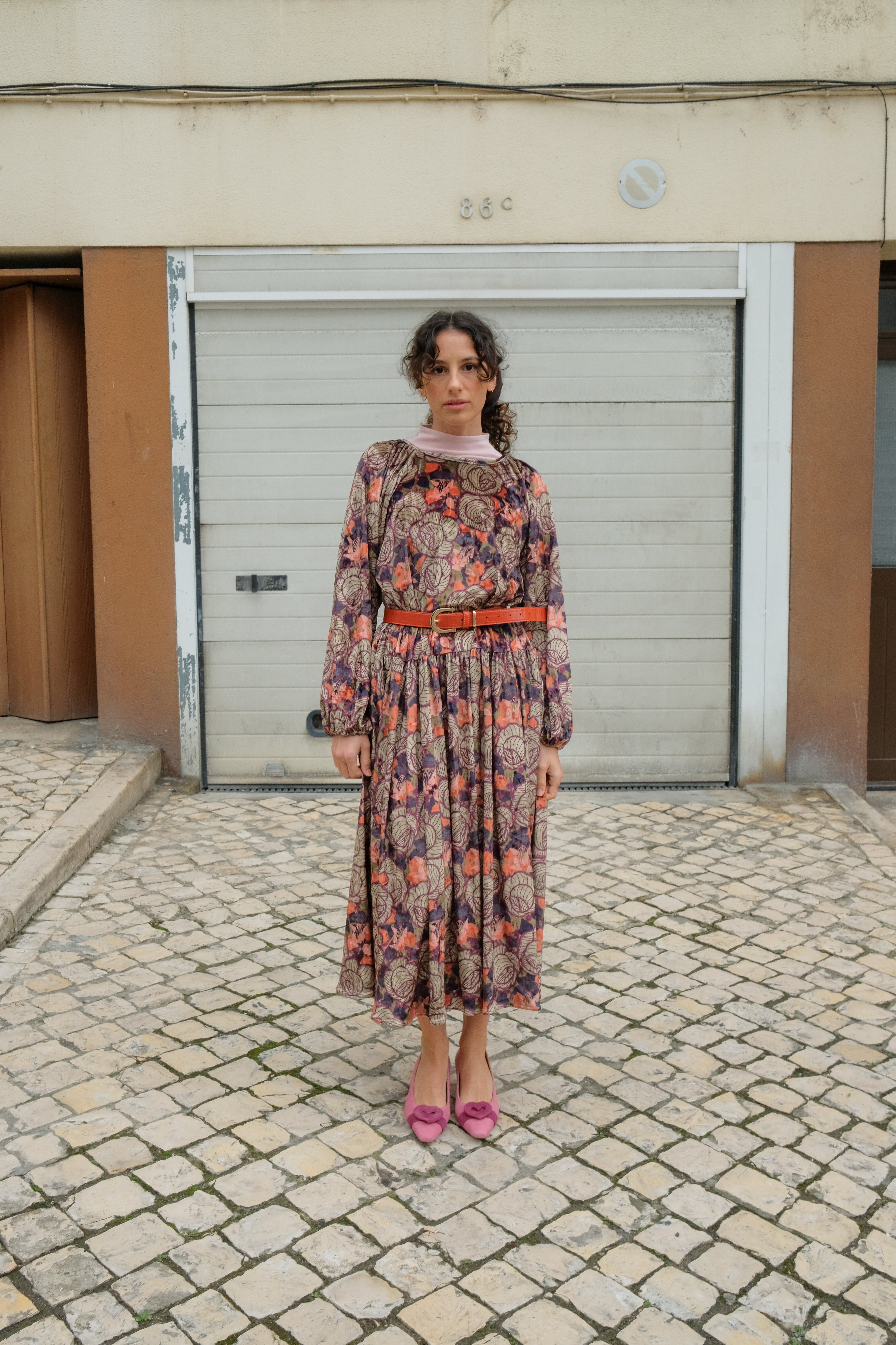 Vestido Midi Manga Raglan