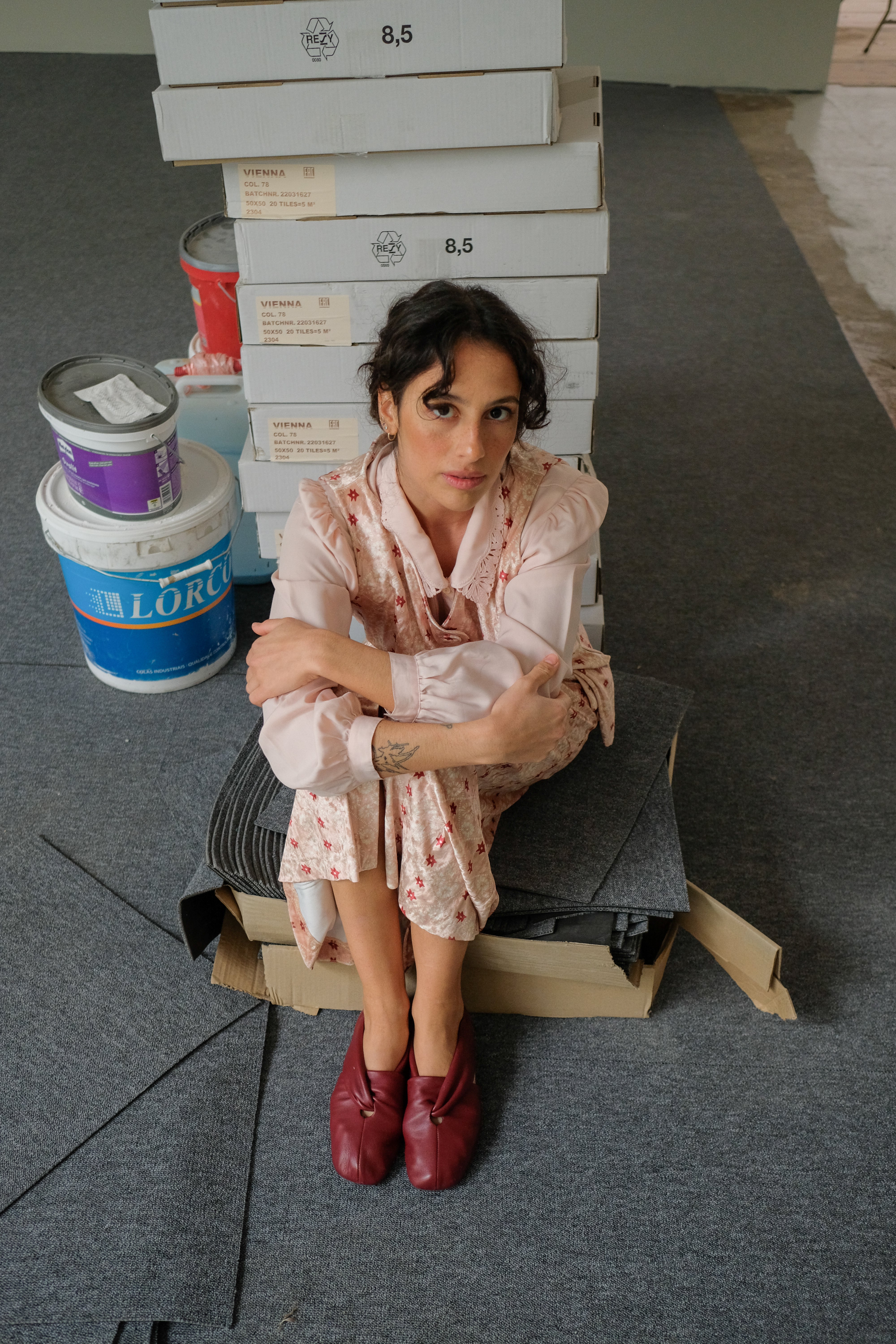 Colete de Veludo Losangos