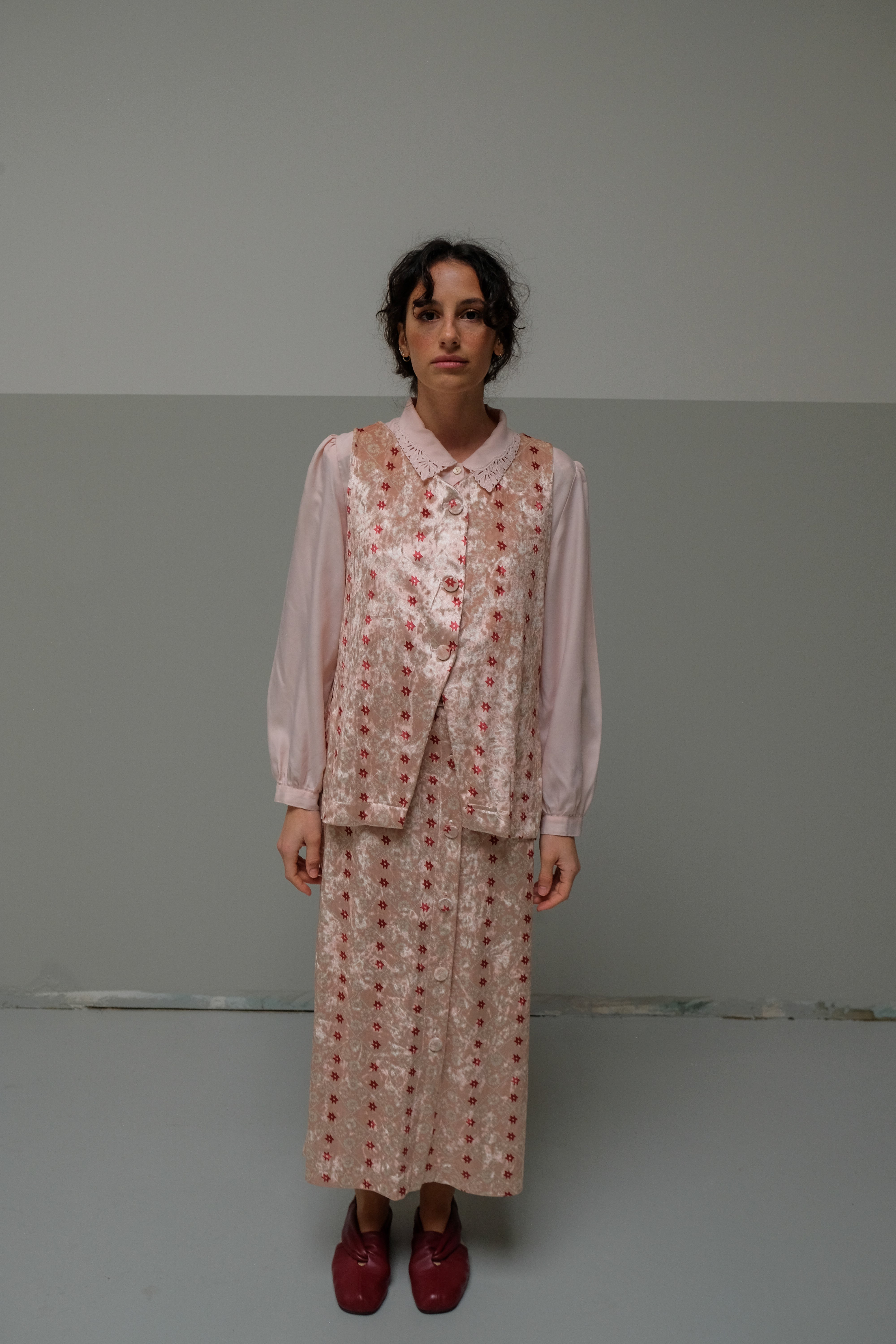 Colete de Veludo Losangos