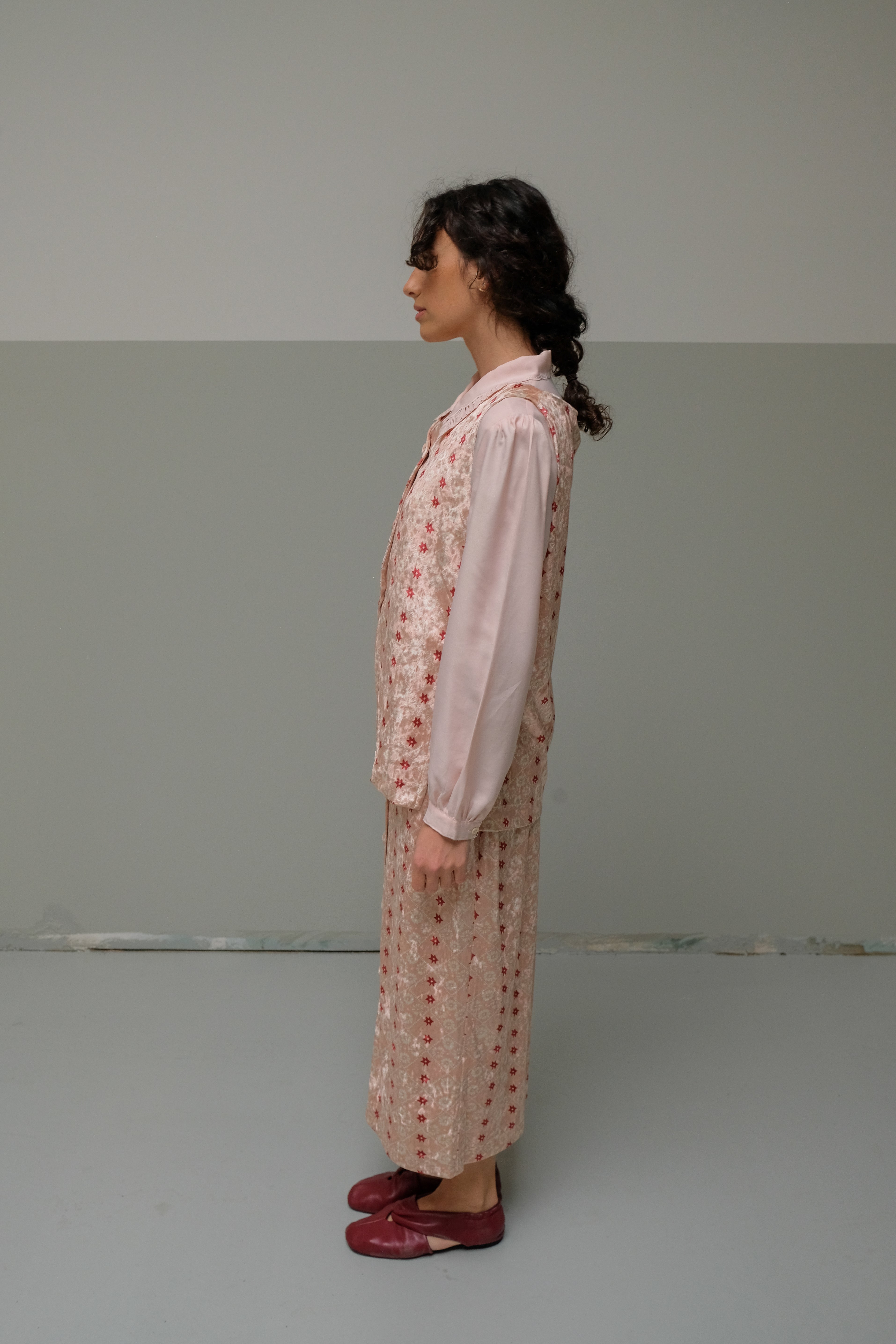 Colete de Veludo Losangos