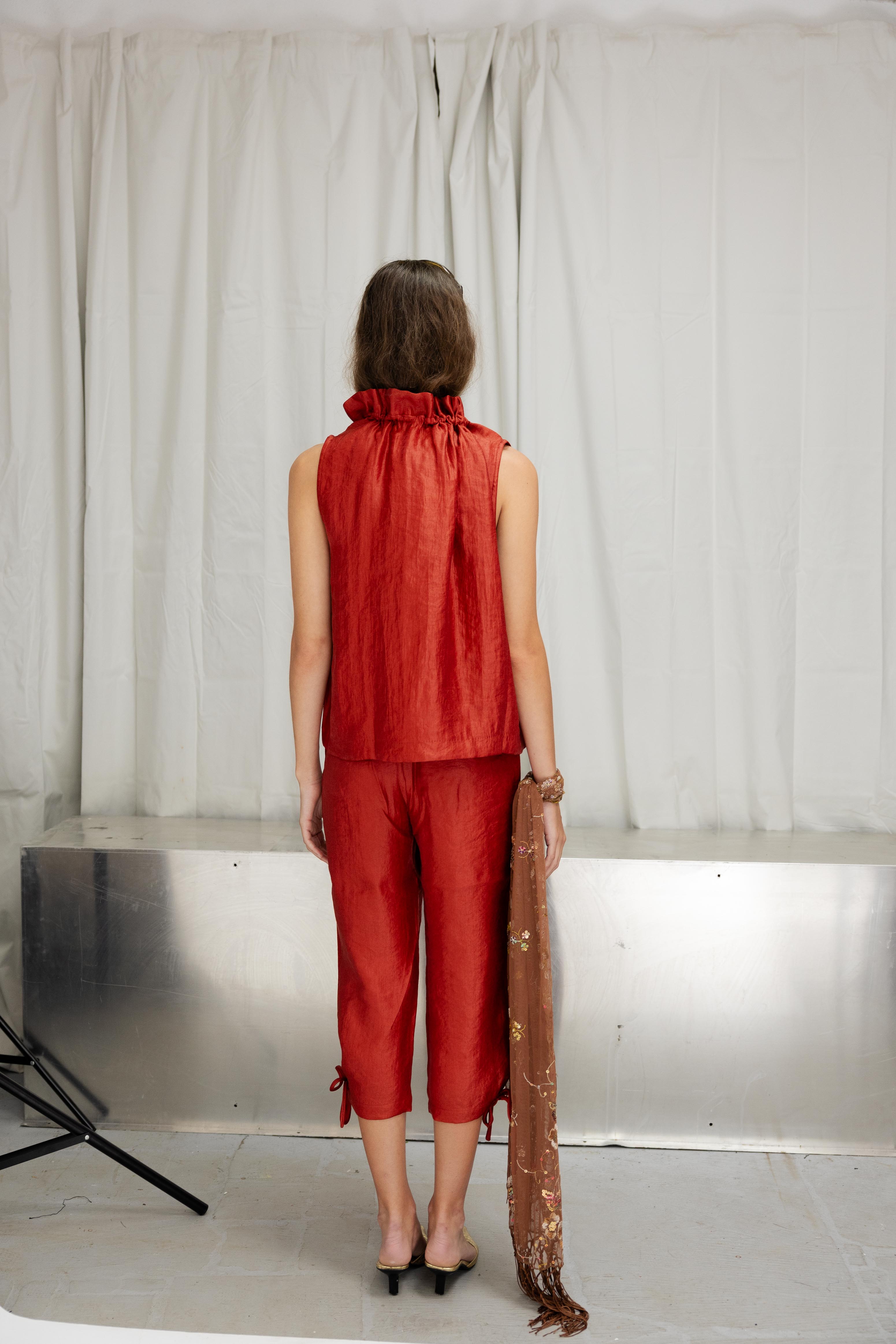 Terracotta Capri Pants