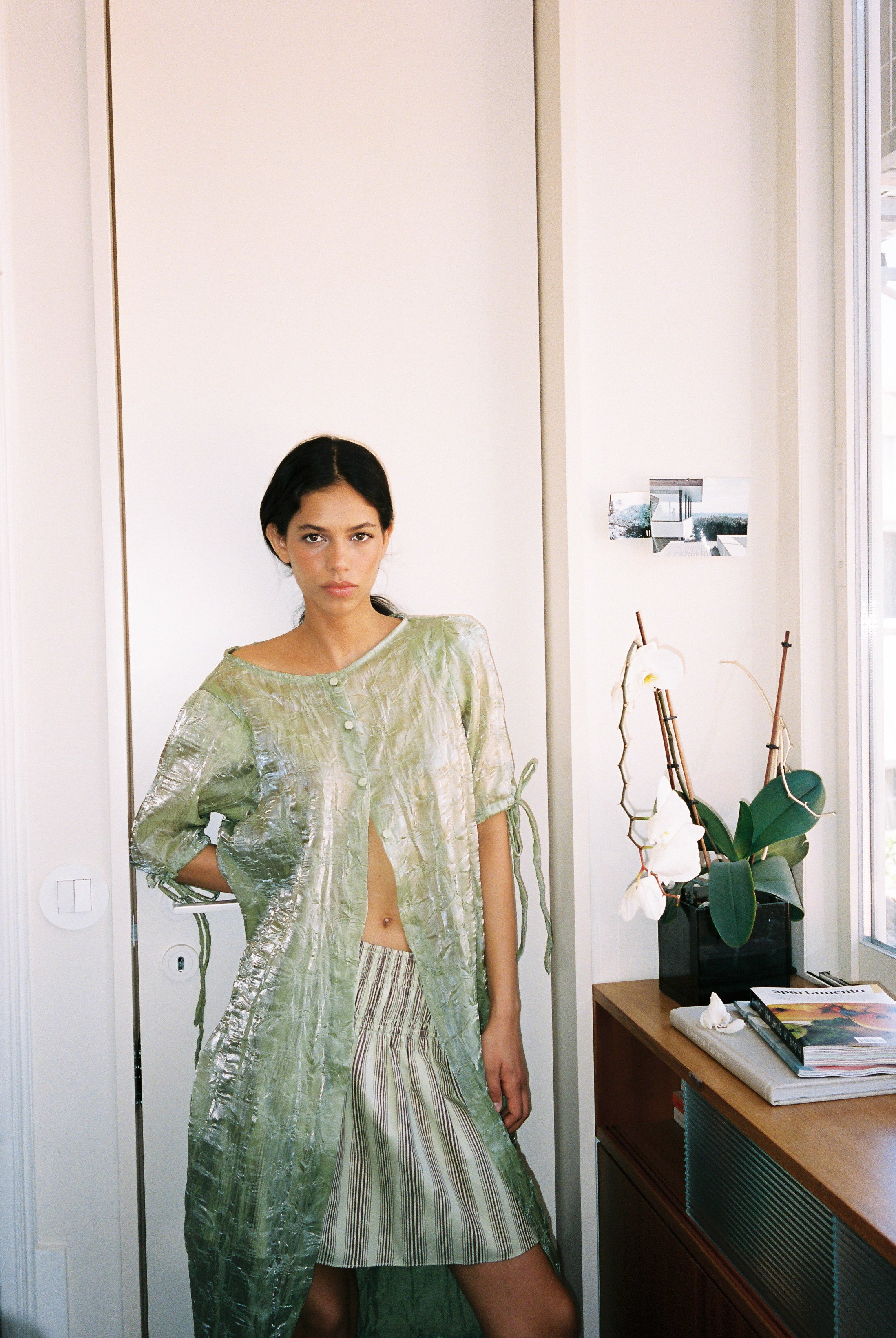 Quimono Organza Verde