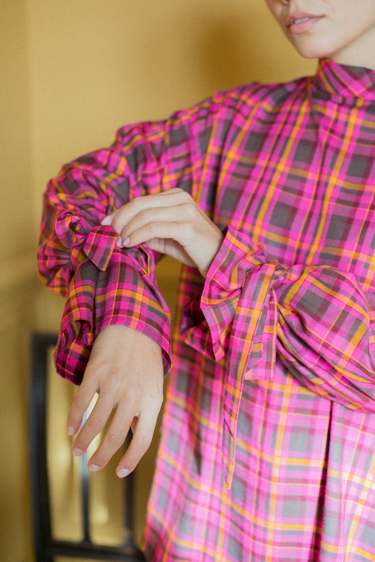 Camisa com Gola Xadrez