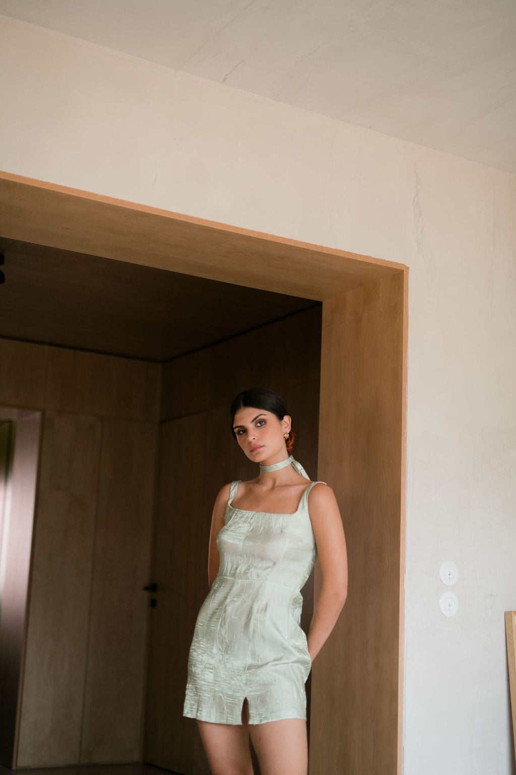 Vestido Bodycon Verde água