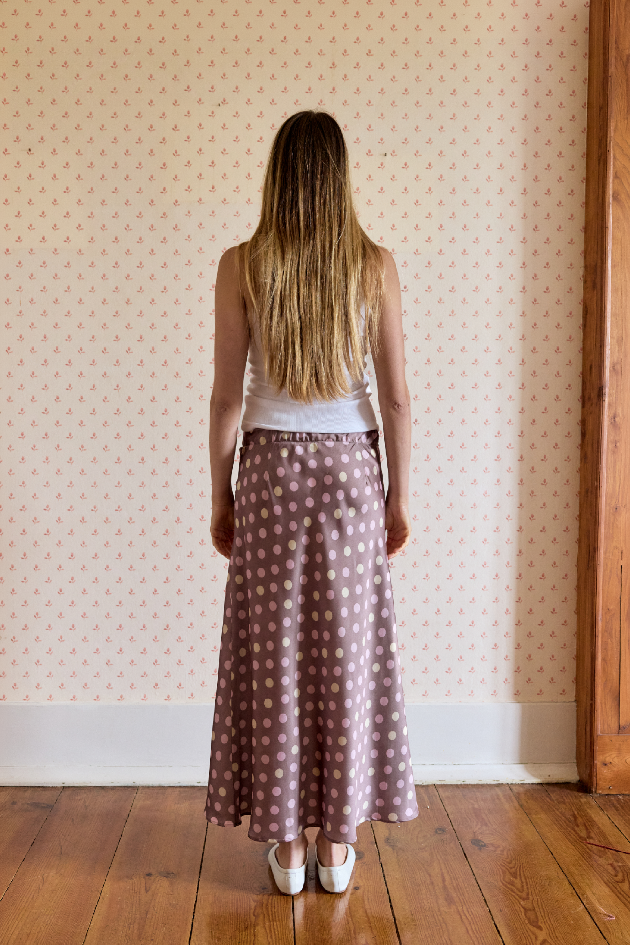Flared Skirt Polka Dot