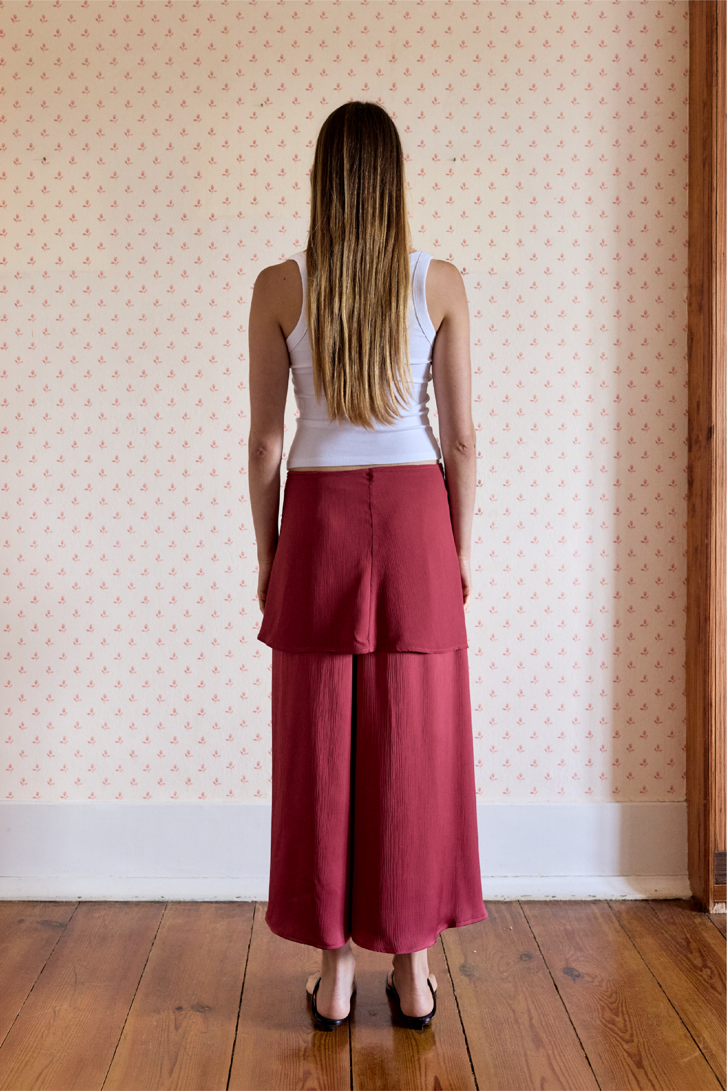 Skirt with Flaps Red
