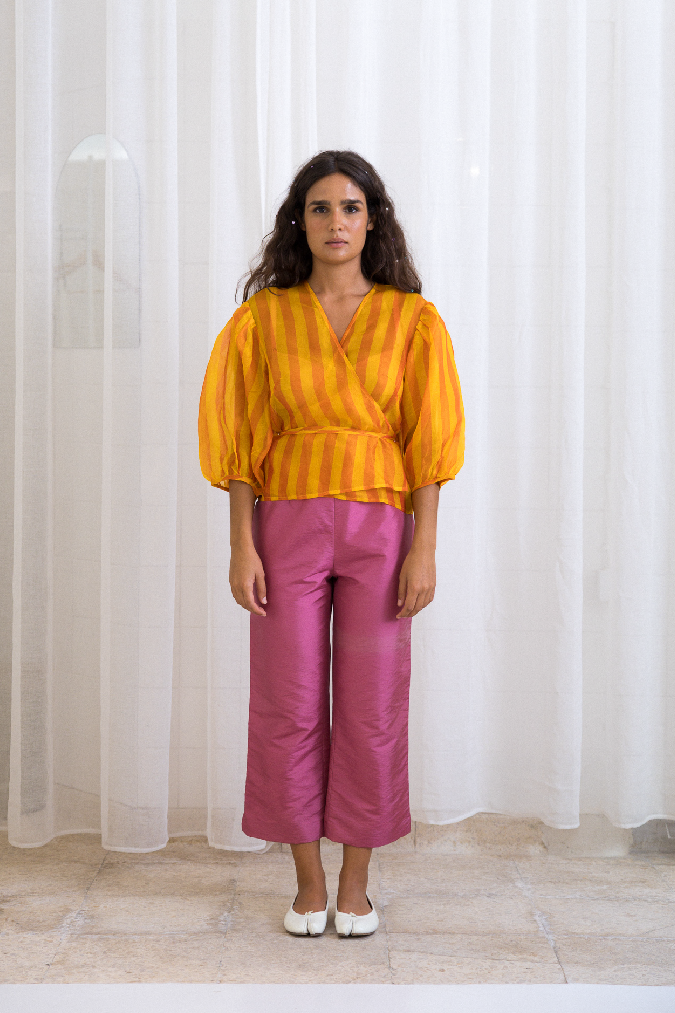 Ballerina Shirt Orange Stripes