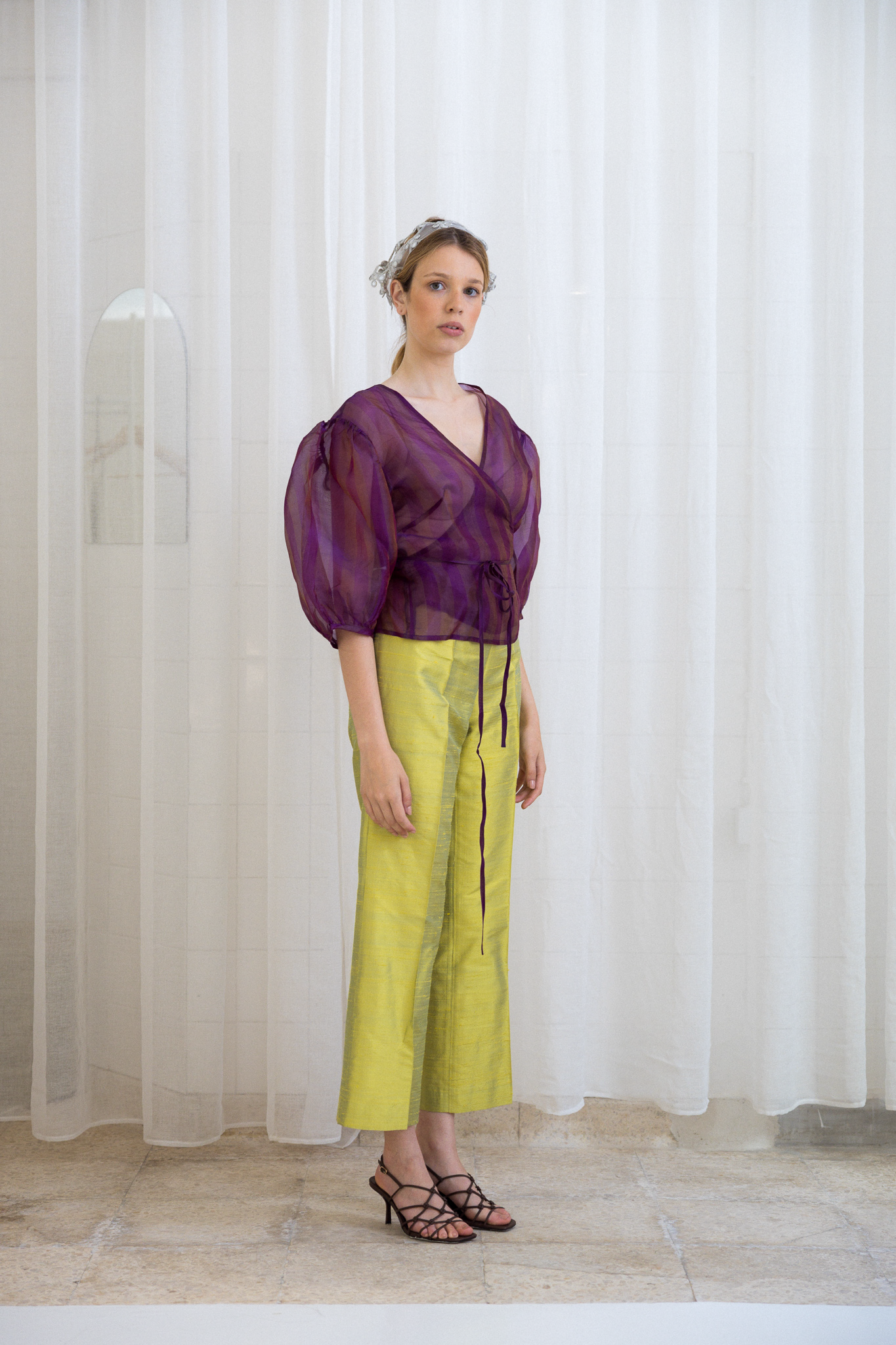 Ballerina Shirt Purple Stripes