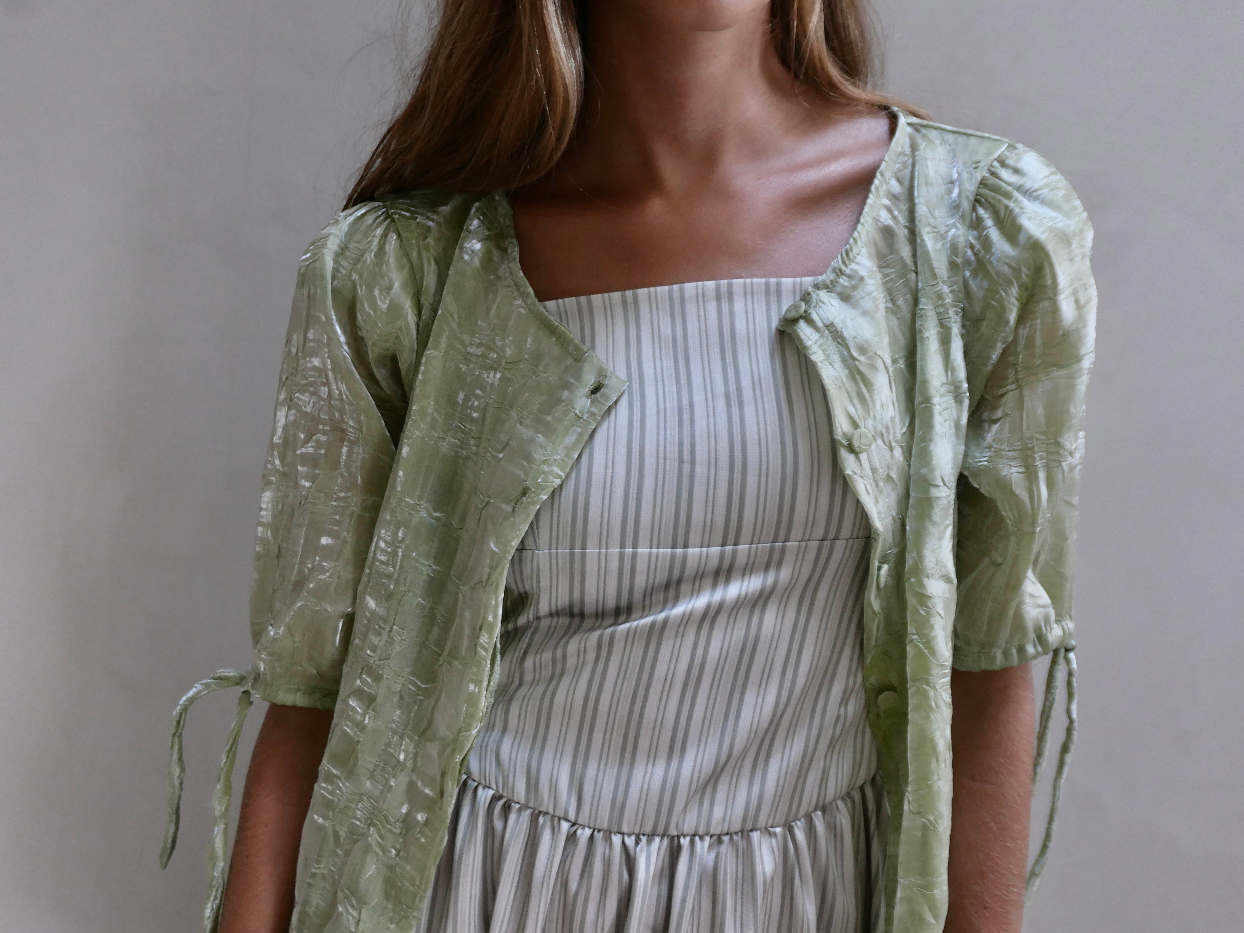 Quimono Organza Verde