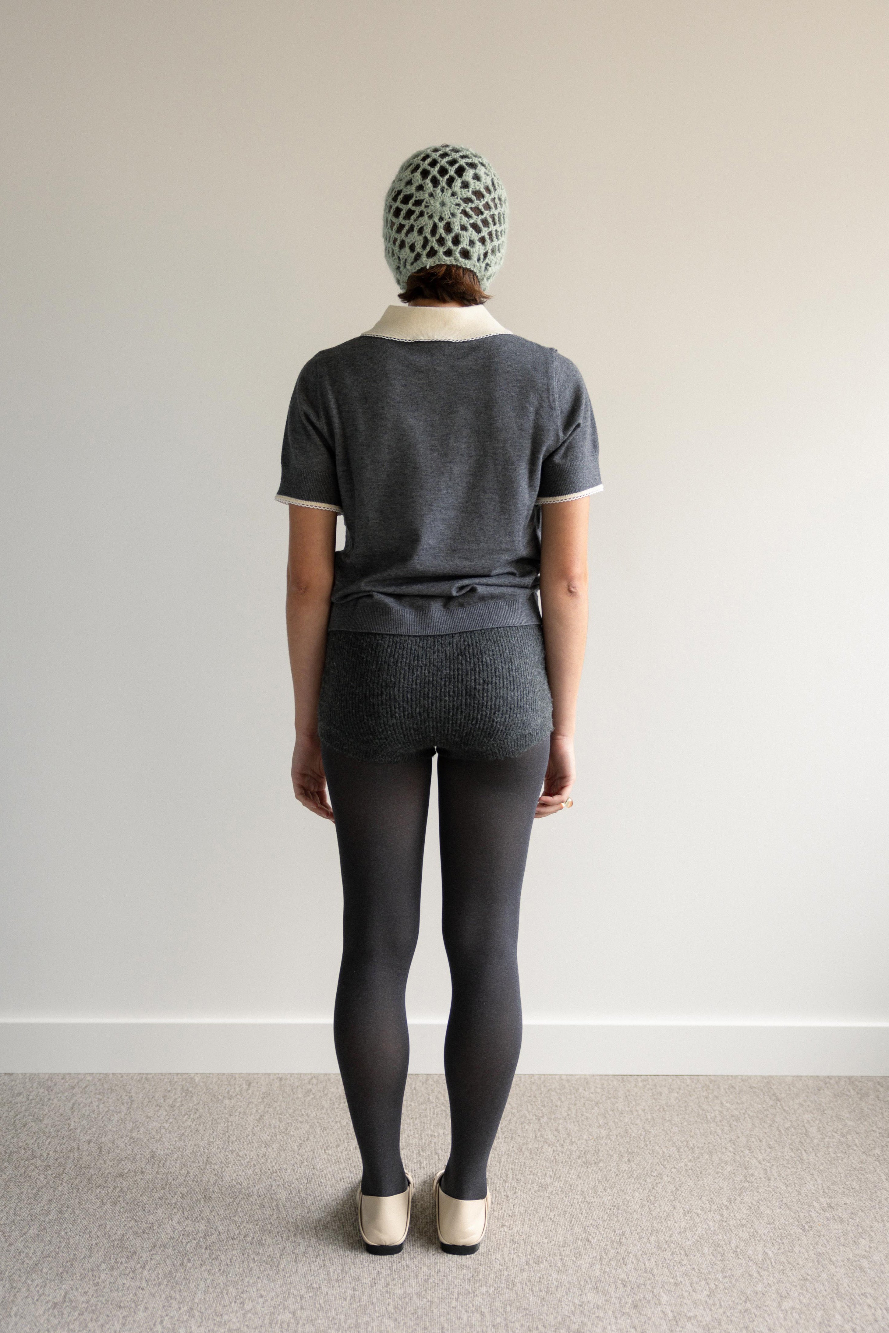 Crochet Balaclava Aqua Green