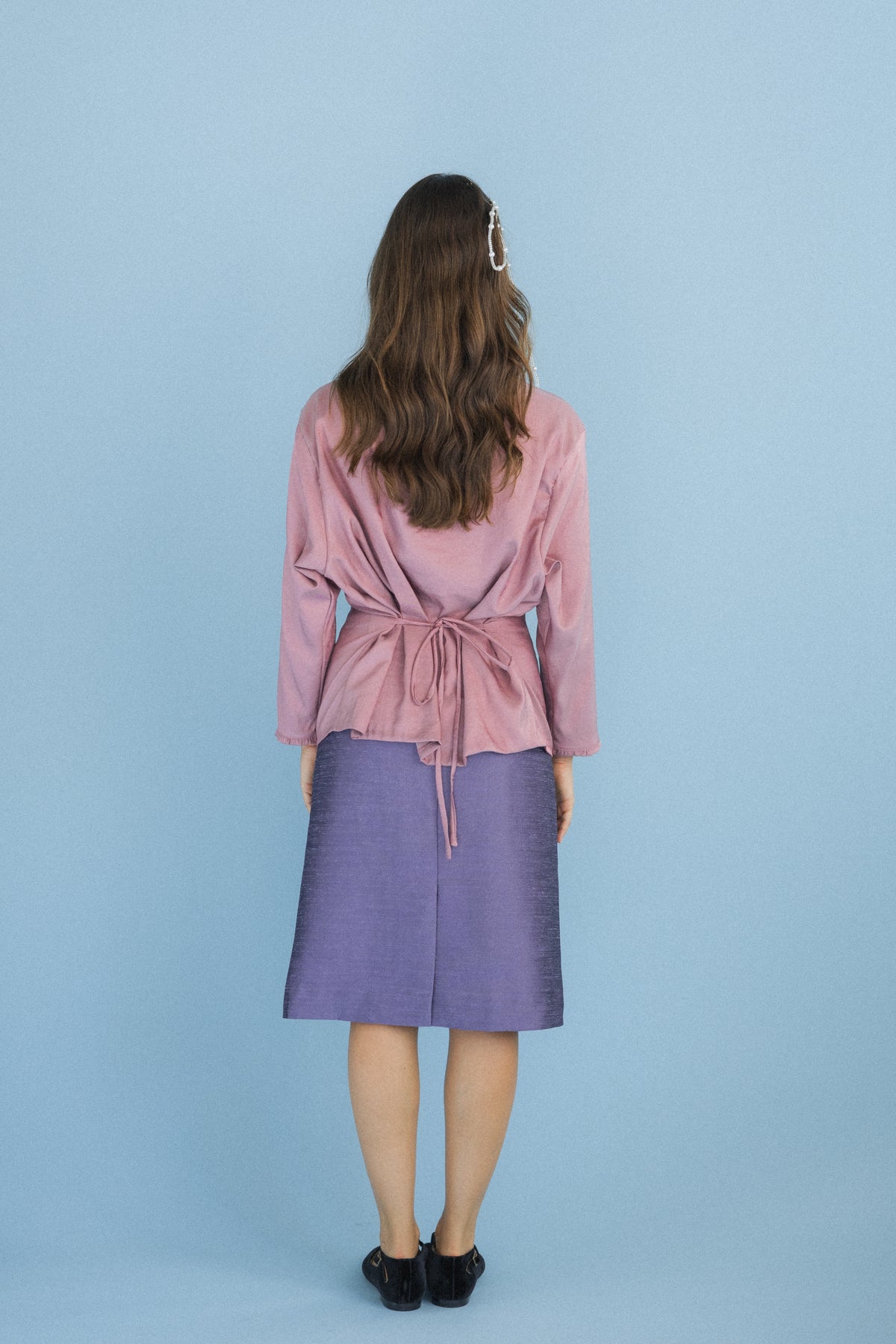 Camisa com Folho Rosa Velho