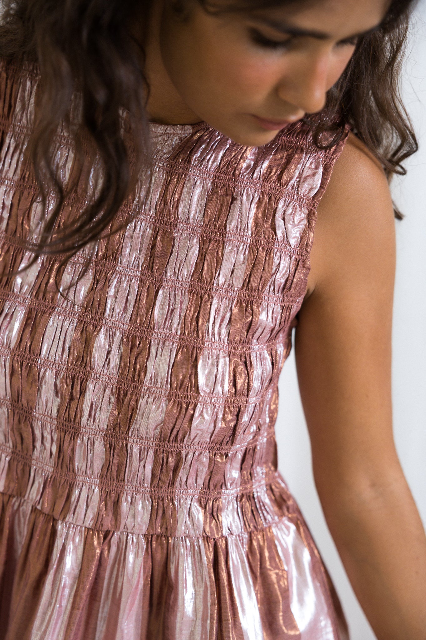Smocks Top Dusty Pink