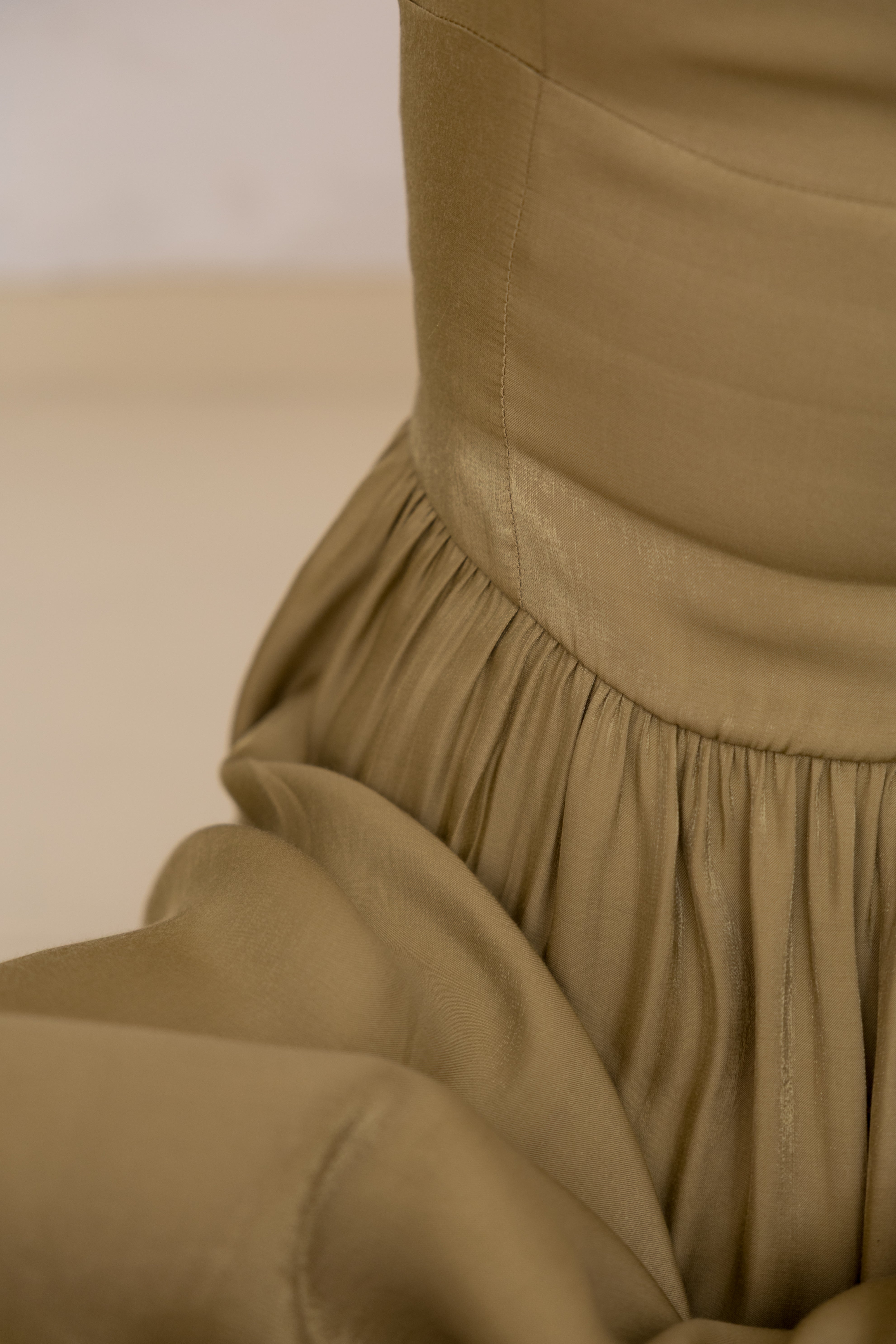 Dress with Bows Ochre Yellow 