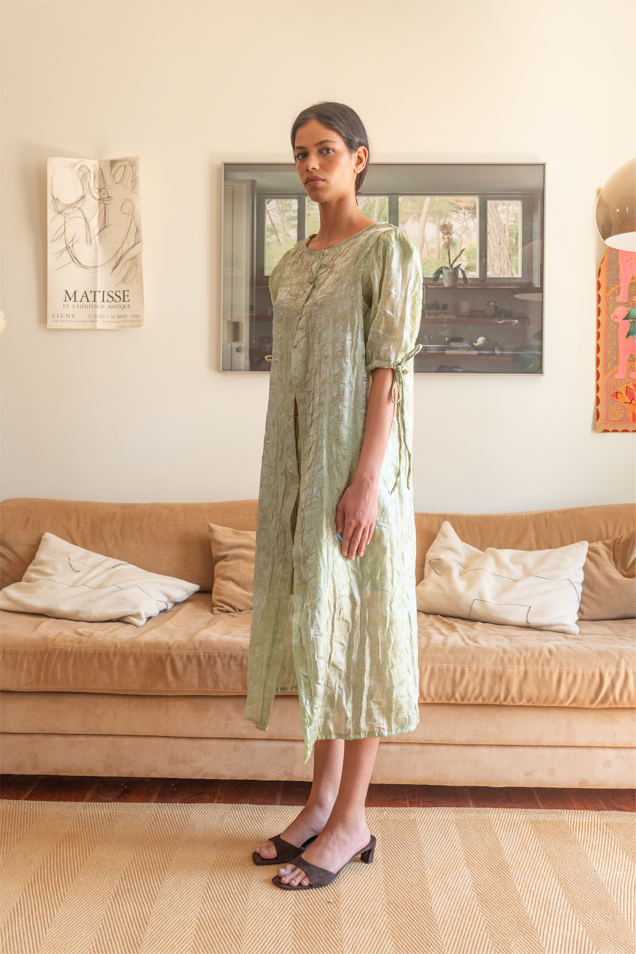 Quimono Organza Verde
