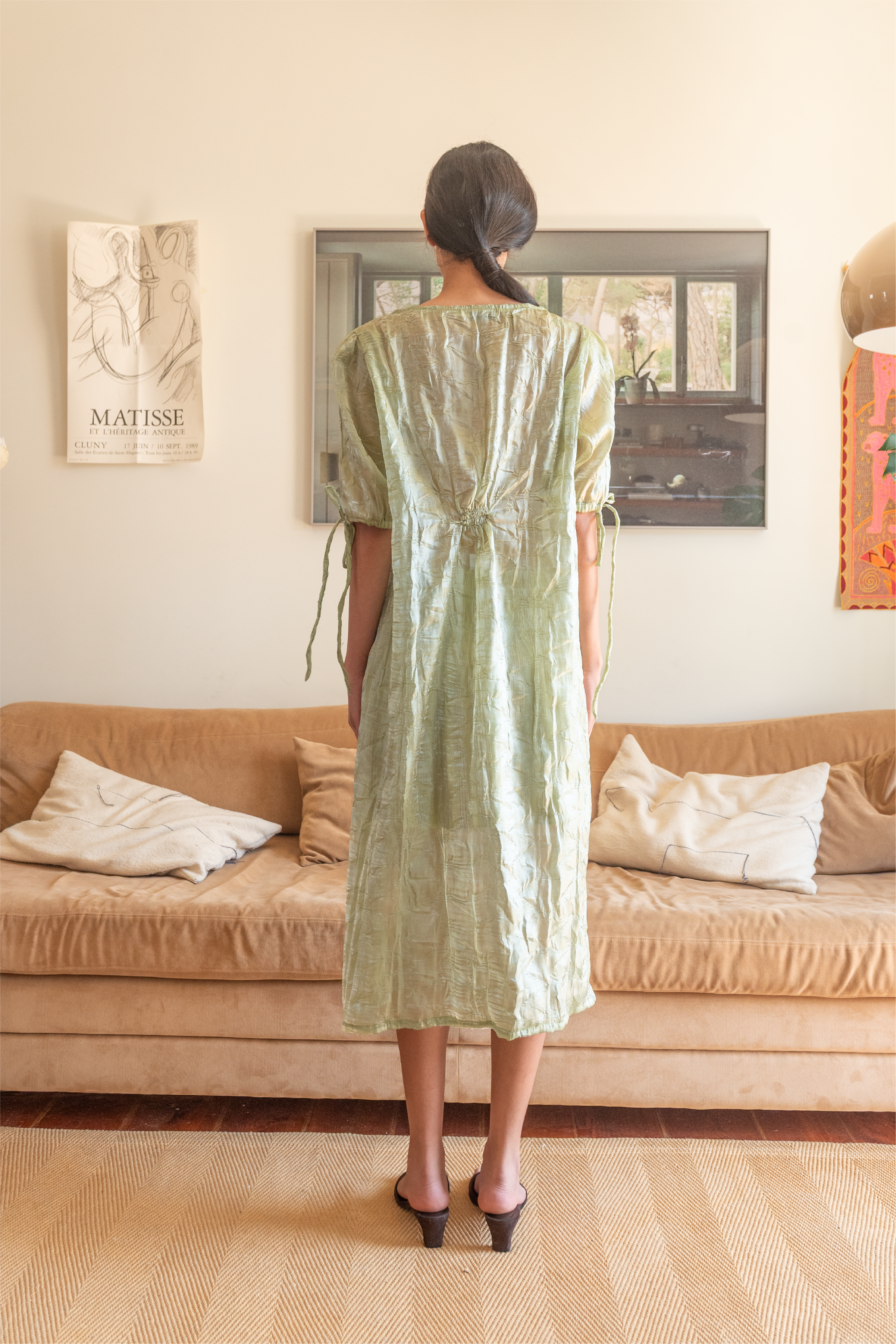 Quimono Organza Verde
