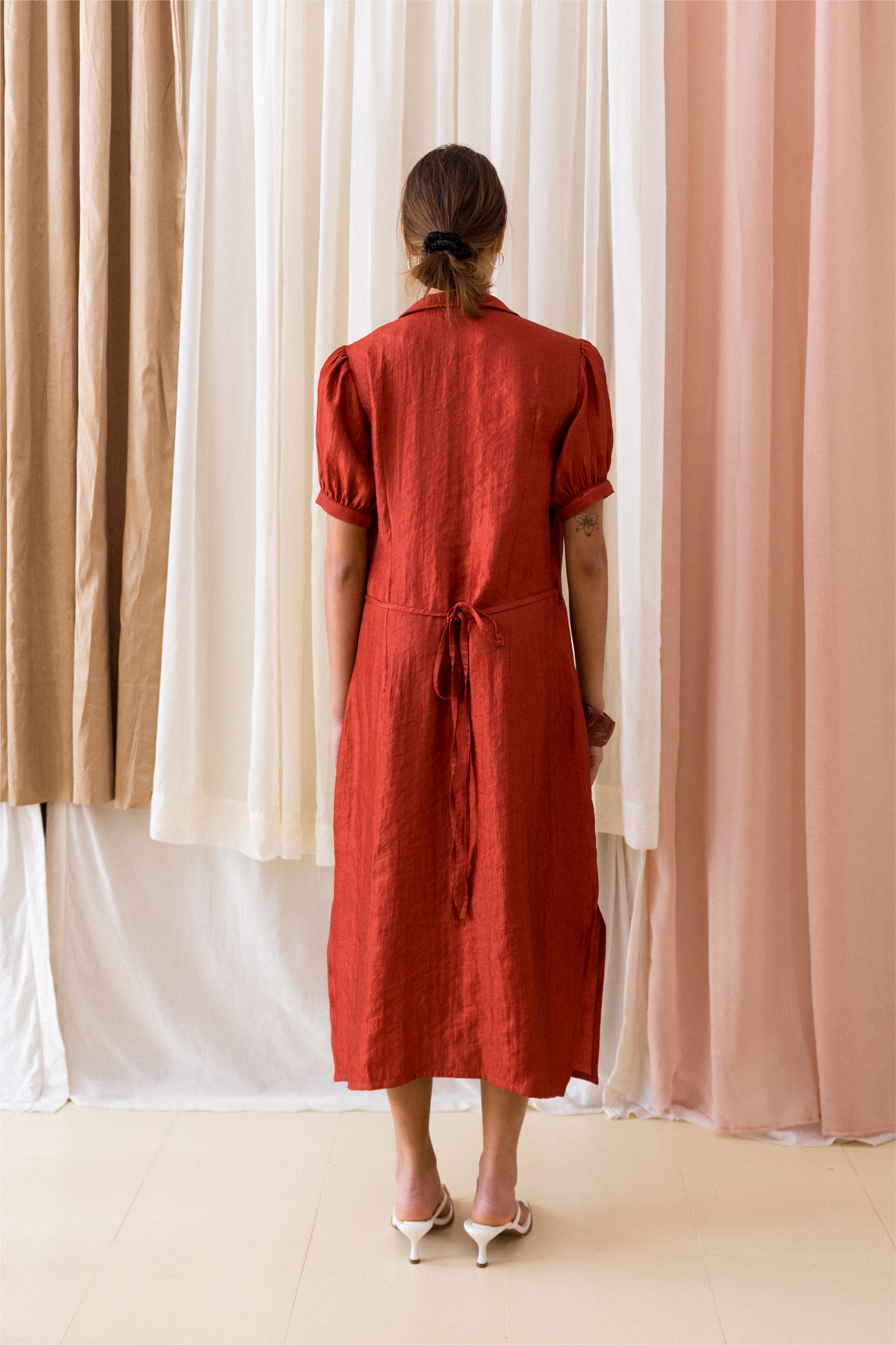Vestido Cruzado Vermelho