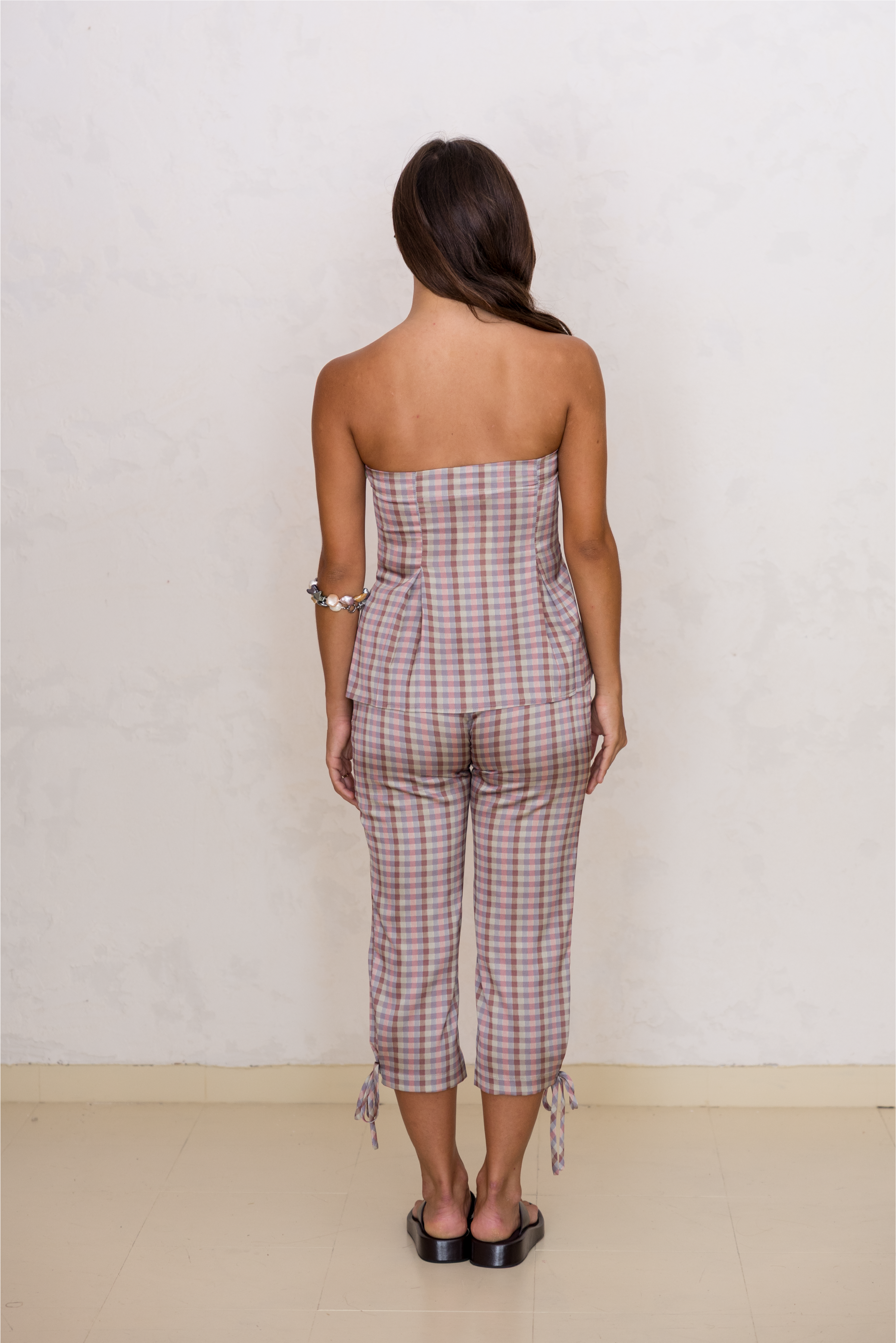 Strapless Top Vichy