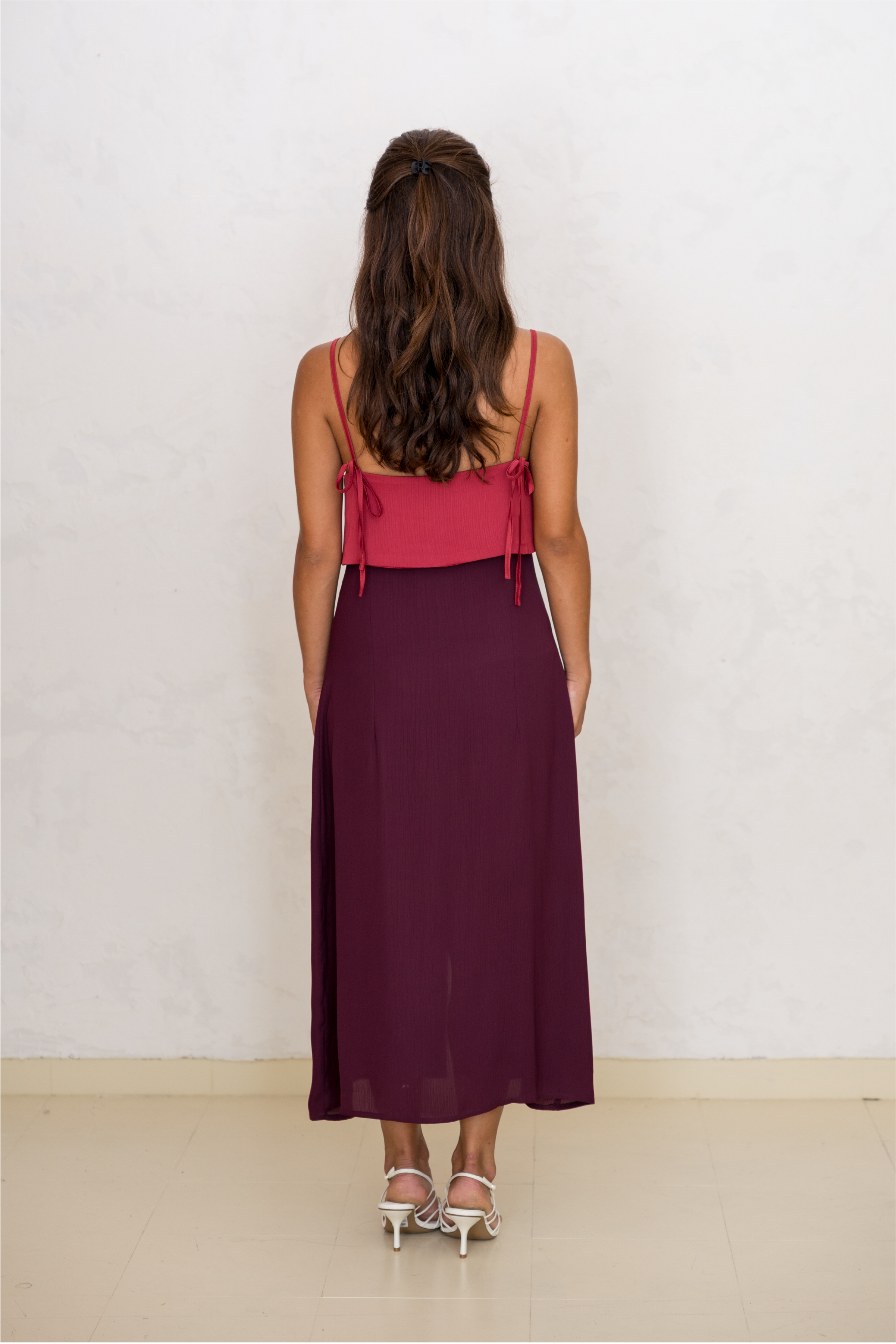 Dress with Flaps Beetroot