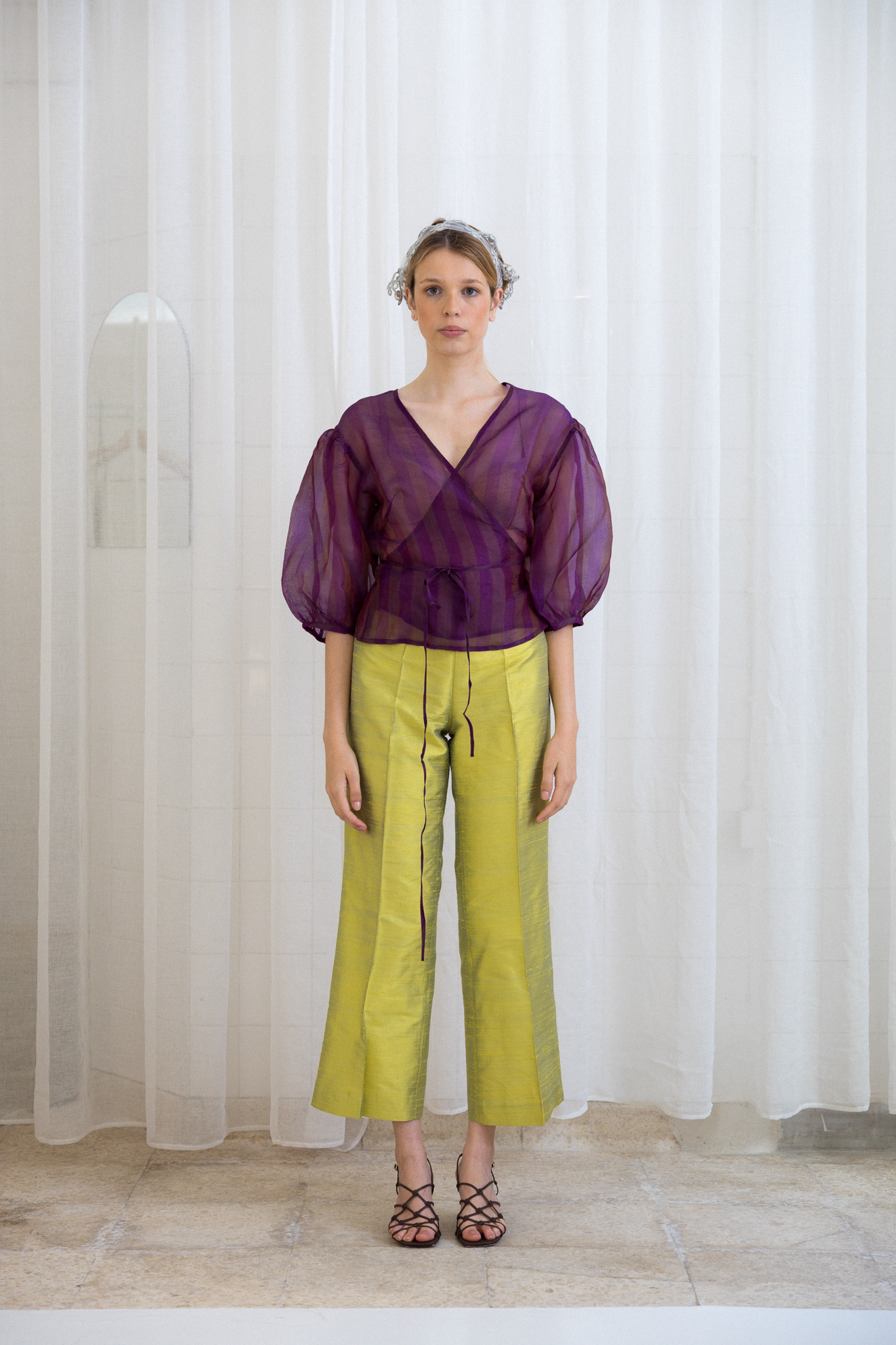 Ballerina Shirt Purple Stripes