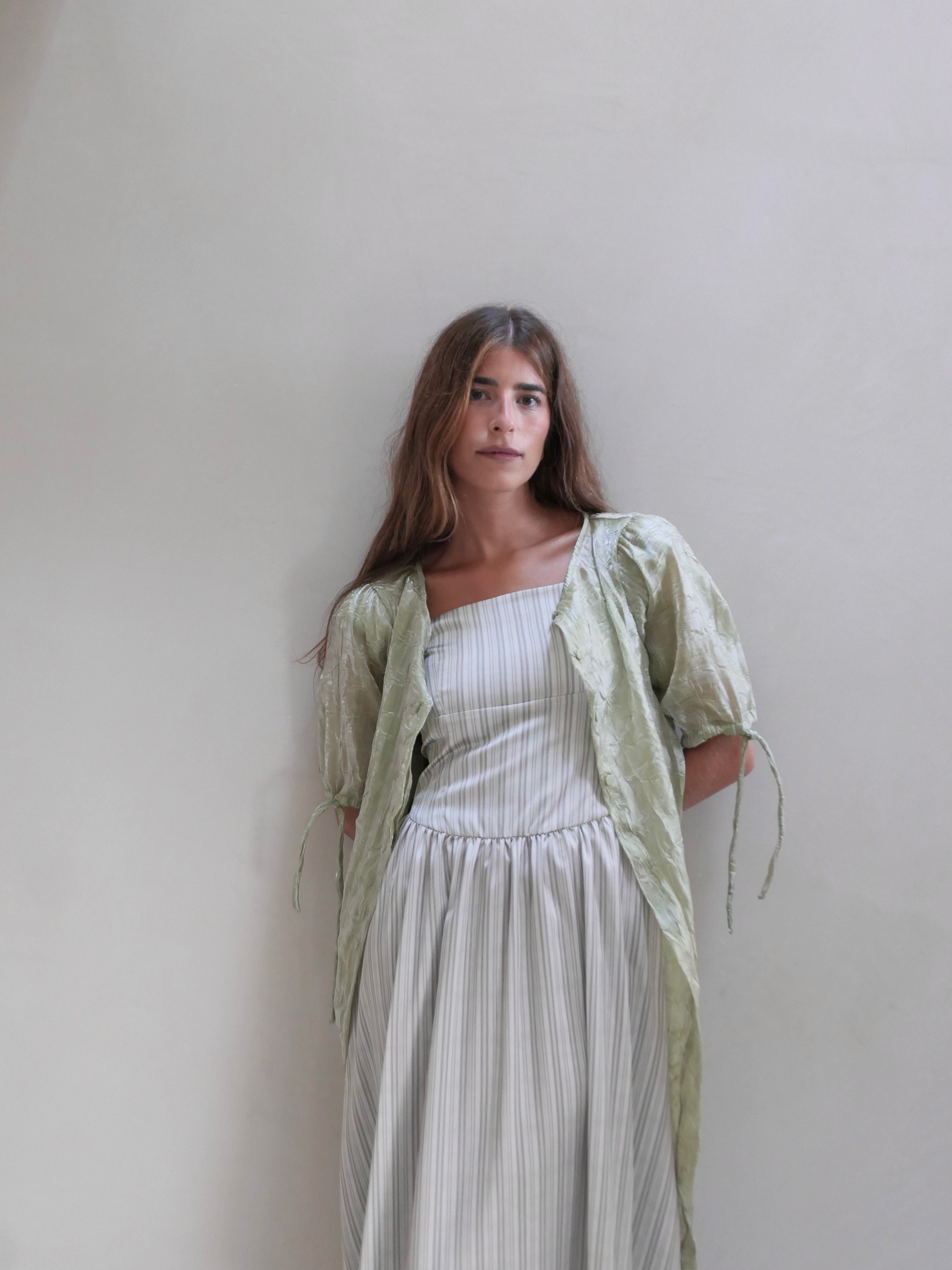 Quimono Organza Verde
