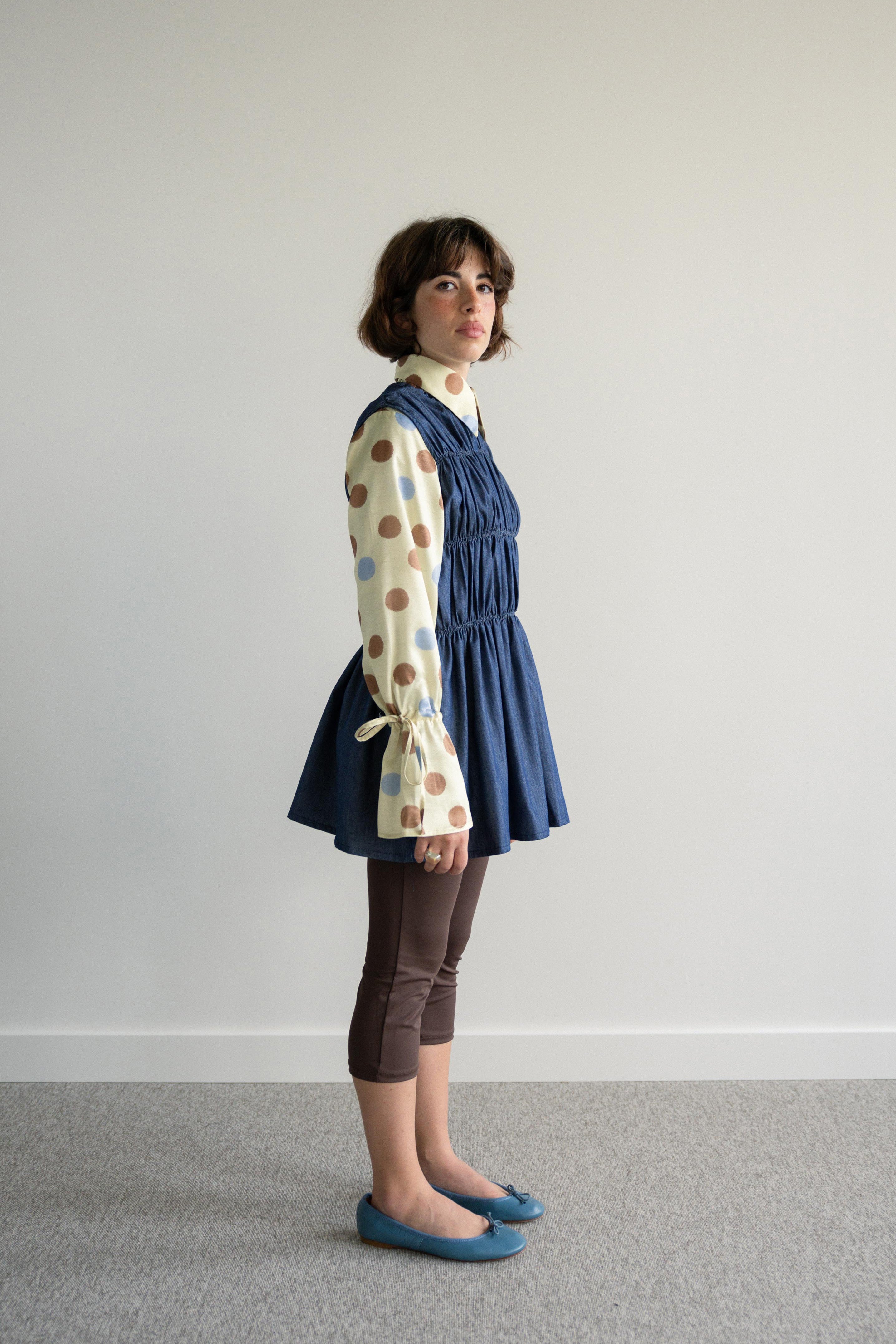 Colete Franzido Comprido Ganga