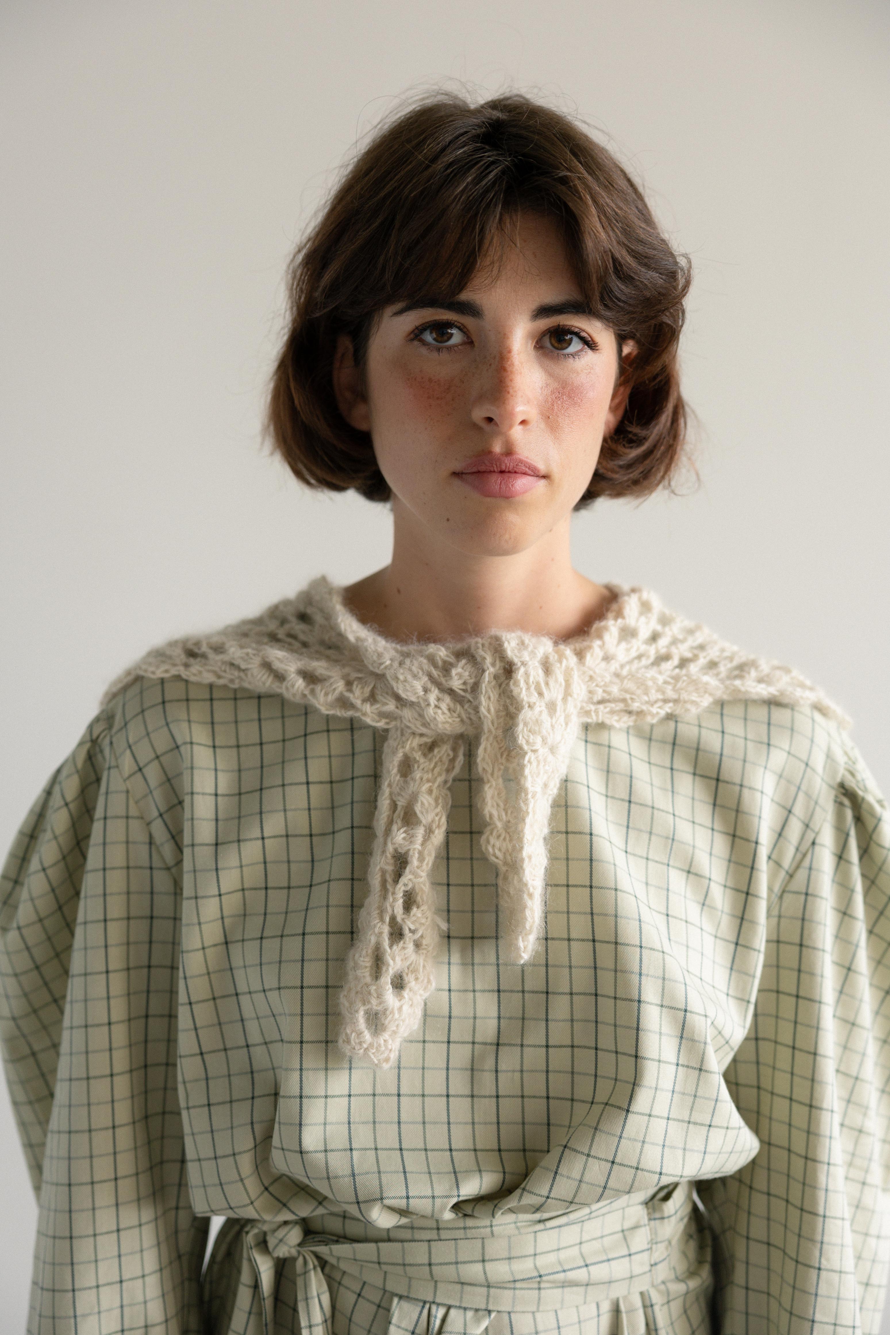 Crochet Collar Off-White