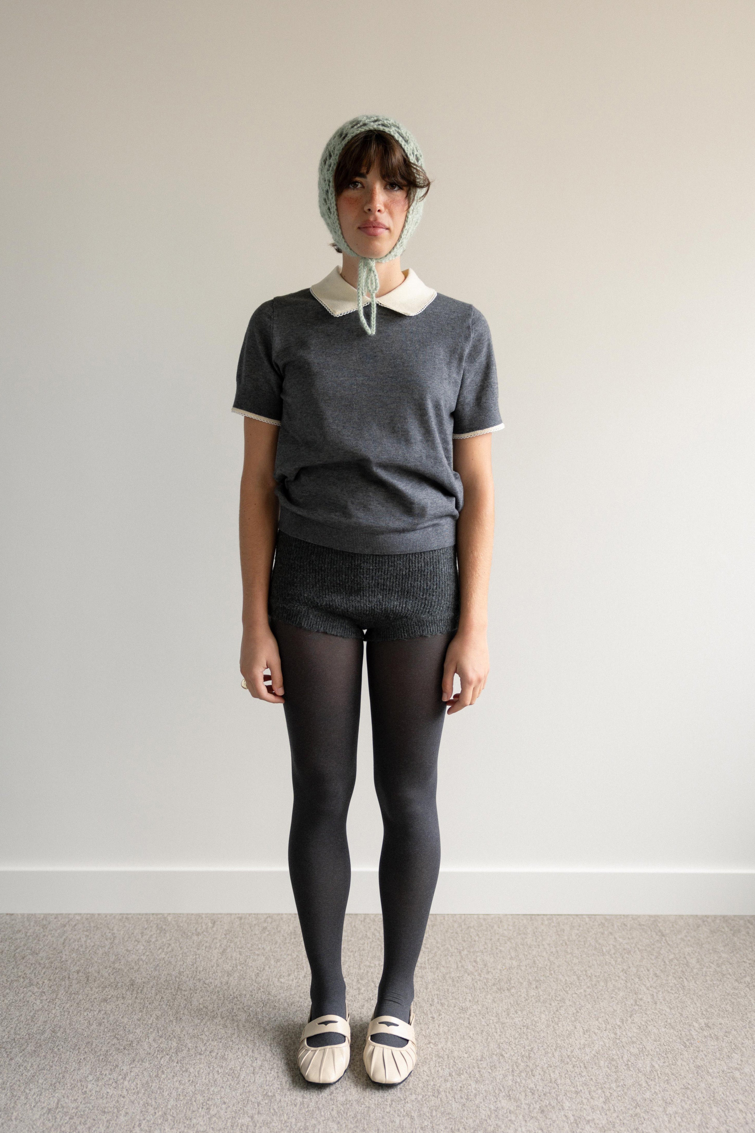 Crochet Balaclava Aqua Green