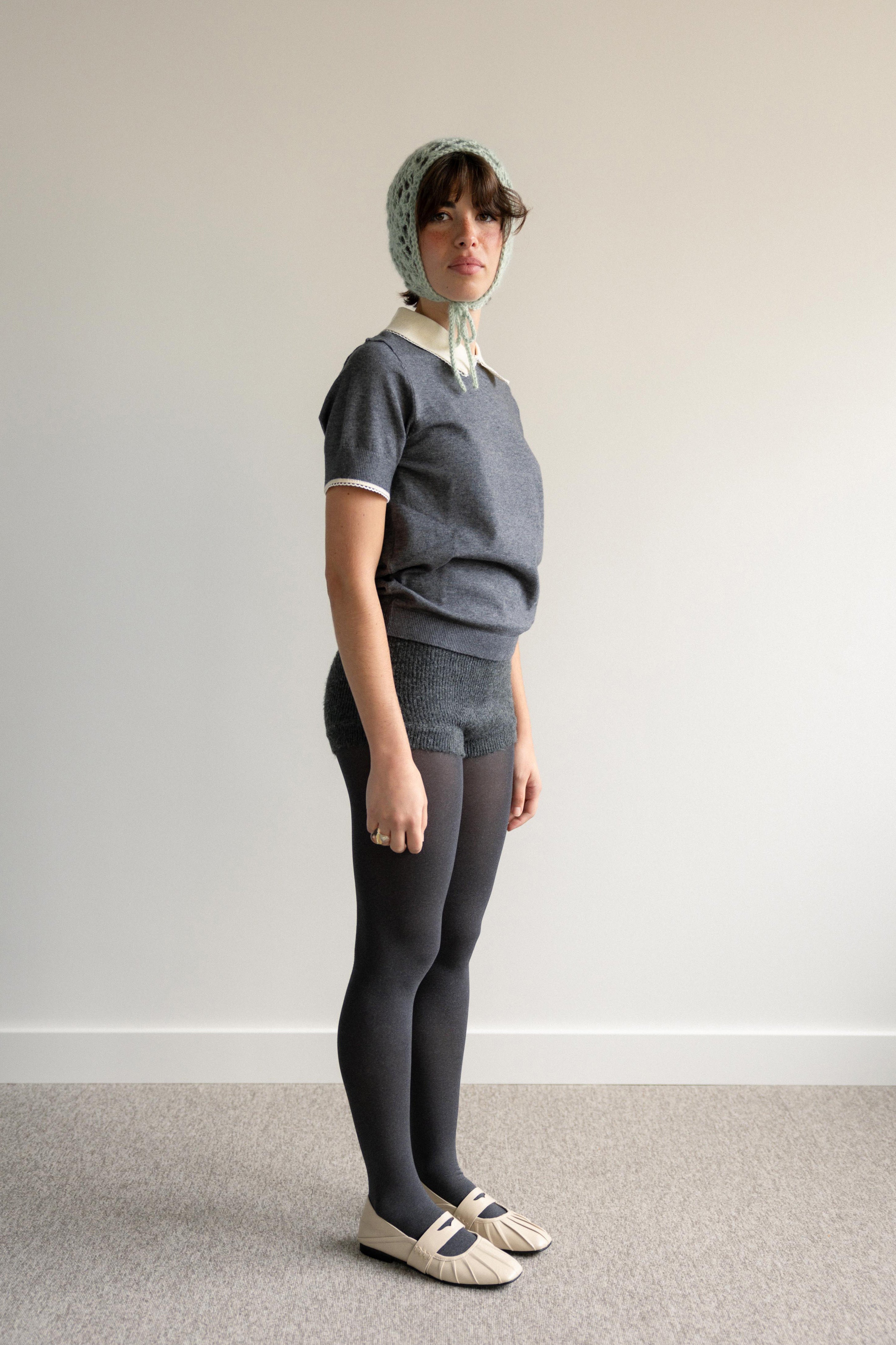 Crochet Balaclava Aqua Green