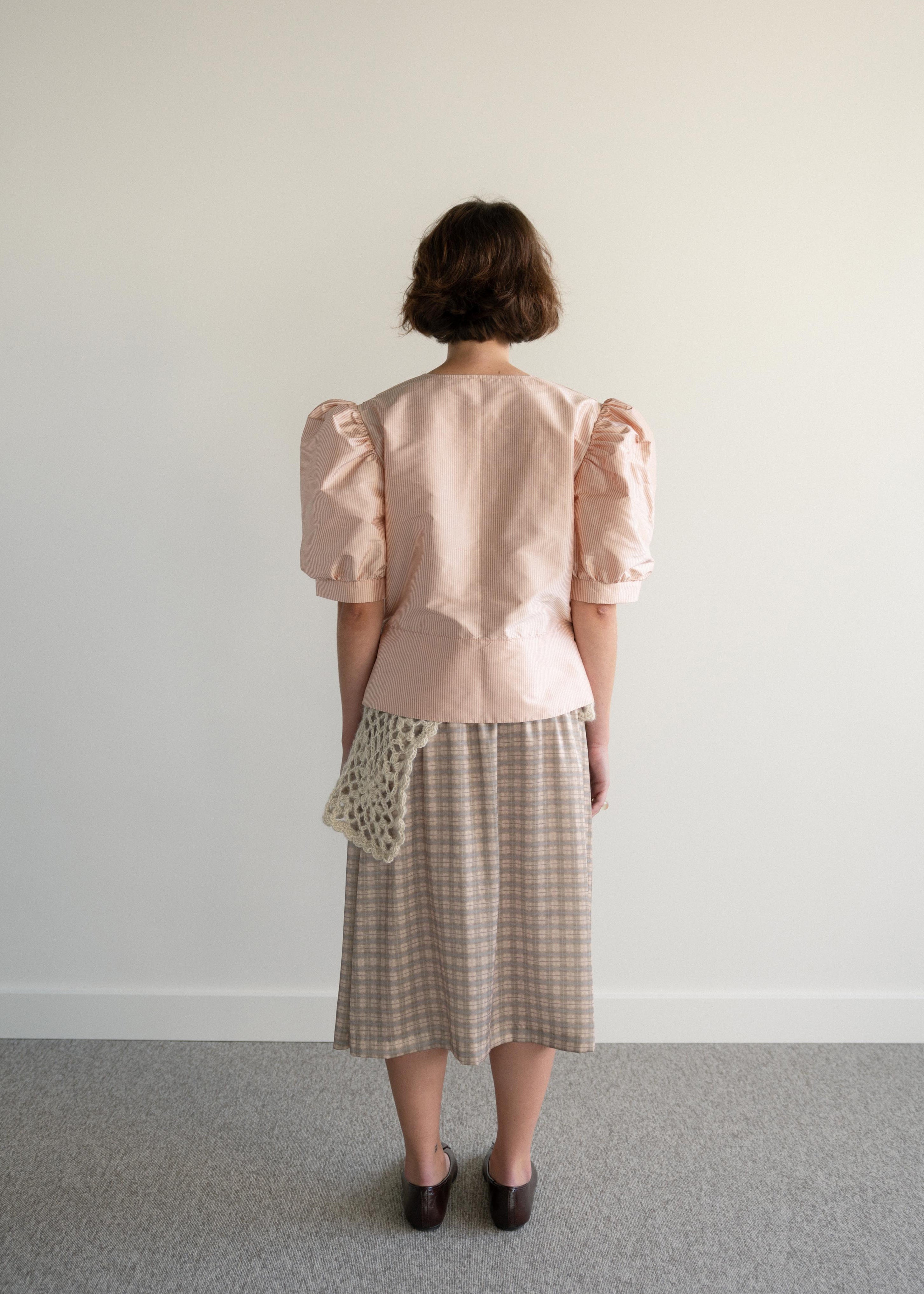 Camisa Cruzada Seda Riscas